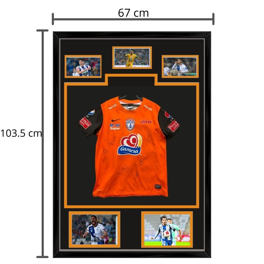 Marco Negro-interior (negro / naranja) «Edición Premium»