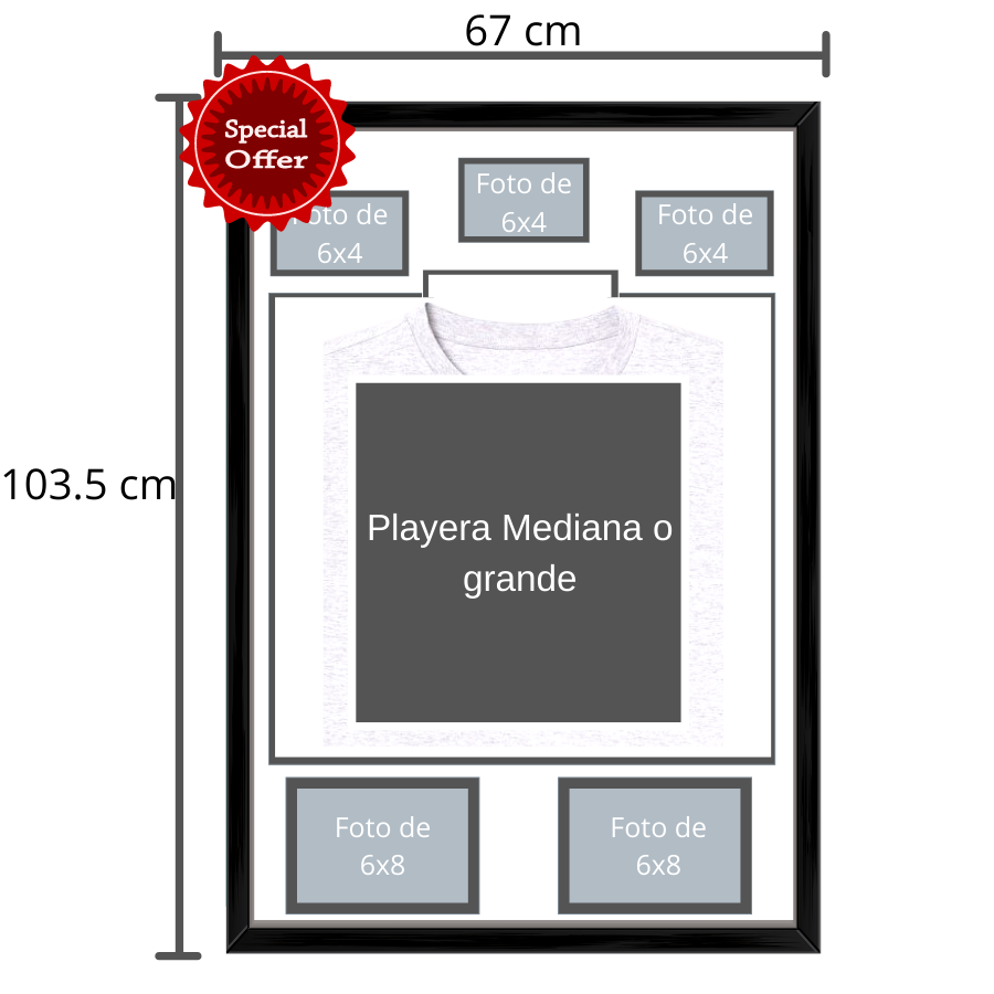 Marco Negro-interior (blanco / negro) «Edición Premium»