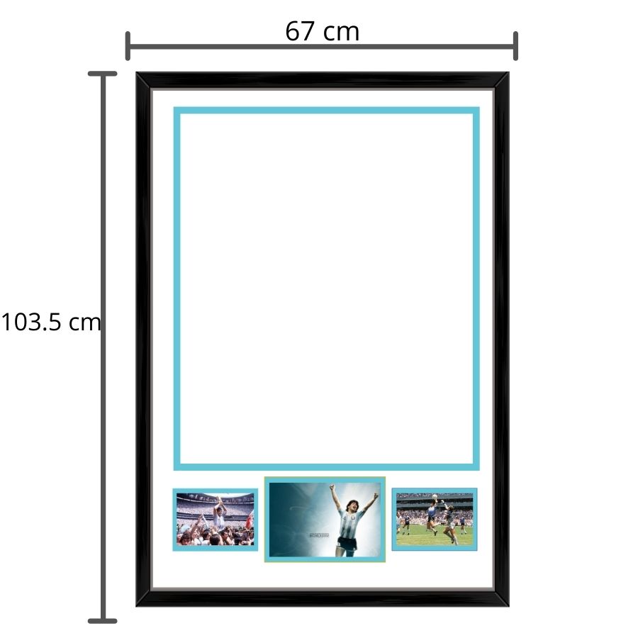 Marco Negro-interior (blanco  / azul)  «Edición Advanced» Daniel