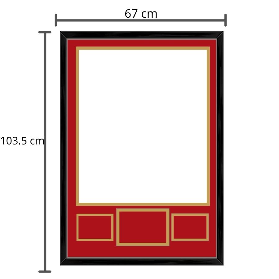 Marco Negro-interior (rojo/ dorado) «Edición Advanced» Simón