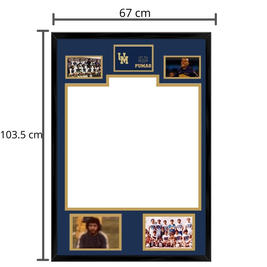 Marco Negro- interior (azul / filo Dorado) «Edición Premium» Aldo Andolini